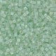Miyuki Delica Perlen 11/0 - Pearl lined transparent pale green mist ab DB-1675 
